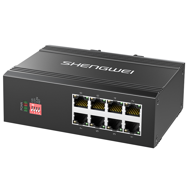 BGHJ608T 交換機工業(yè)百兆8口 核心網(wǎng)絡監(jiān)控布線交換機 非管理型導軌式可上機柜帶防雷