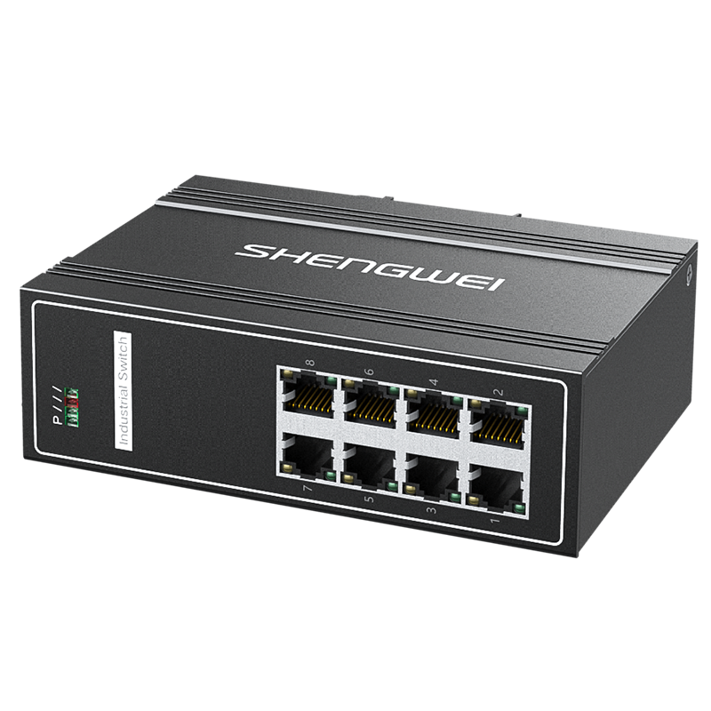 BGHJ408T 交換機工業(yè)百兆8口 核心網(wǎng)絡監(jiān)控布線交換機 非管理型導軌式可上機柜帶防雷